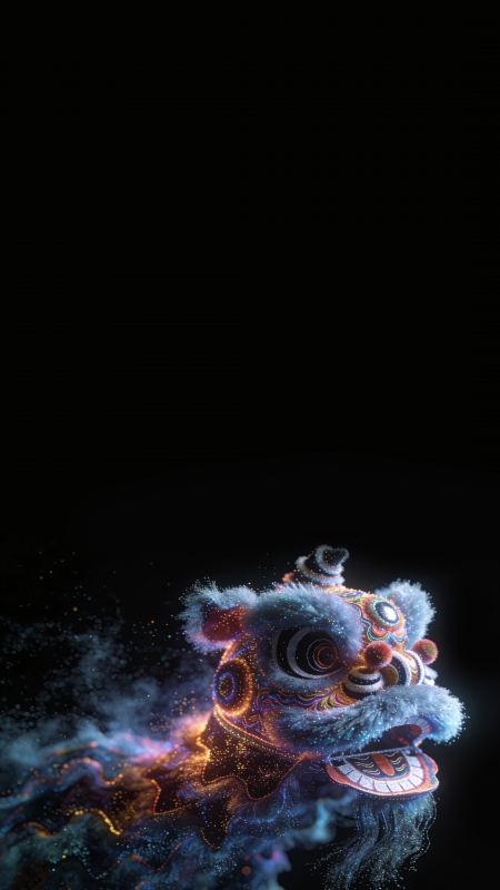 舞狮 个性 新年4k 桌面